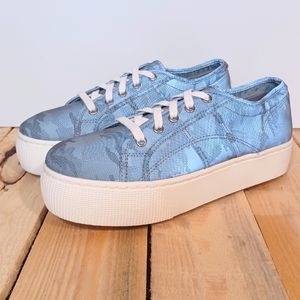 Steve Madden Emmi gray platform camo sz  10 women